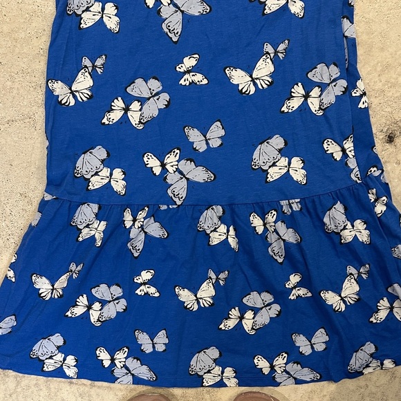 H&M Kids Dress with Blue Butterfly Design - Picture 3 of 4